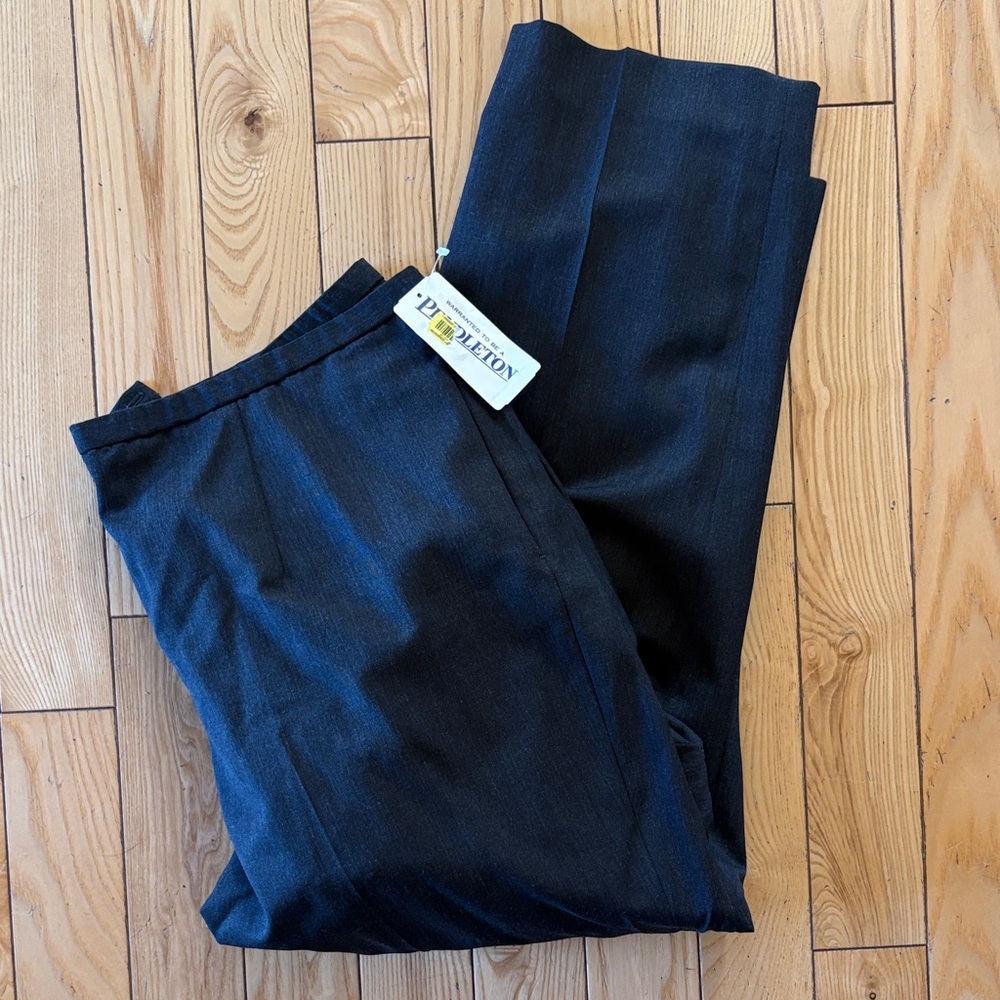 Pendleton Charcoal Wool Pants NWT - image 1